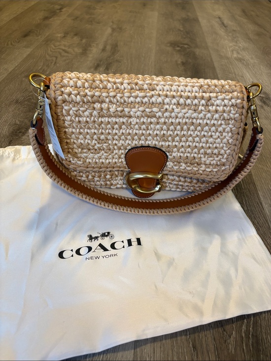 Coach Handbags - NWT Coach Crochet Soft Tabby Purse